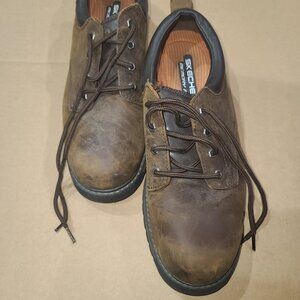 SKECHERS TOM CATS ALEXANDER 64335 MEMORY FOAM UTILITY FOOTWEAR W/O BOX BROWN 13